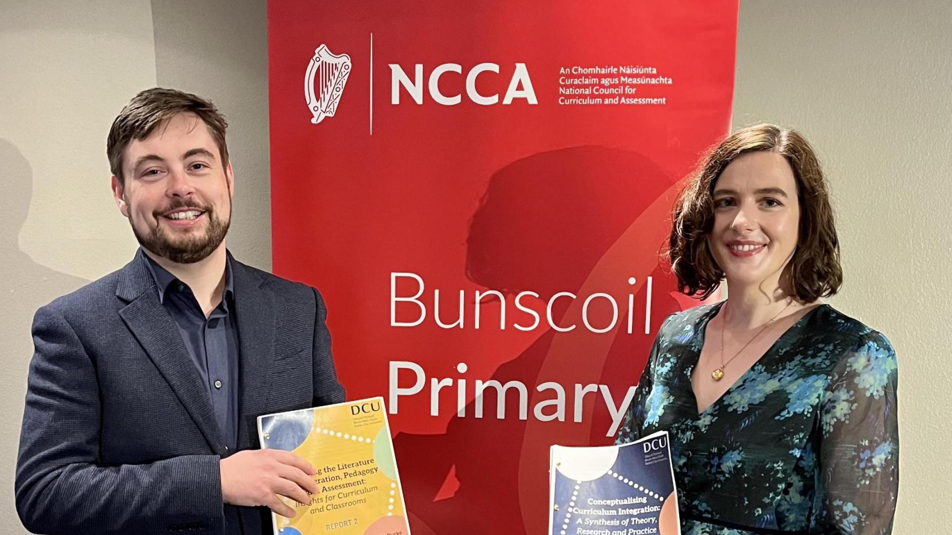 Dr Patrick Burke and Dr Paula Lehane at the NCCA event