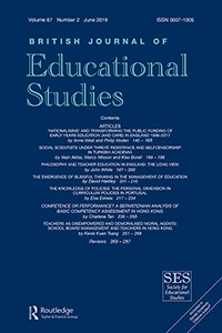 Cover British Journal of Educational Studies 