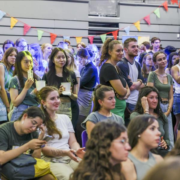 Shows people attending the International event in DCU in September 2023