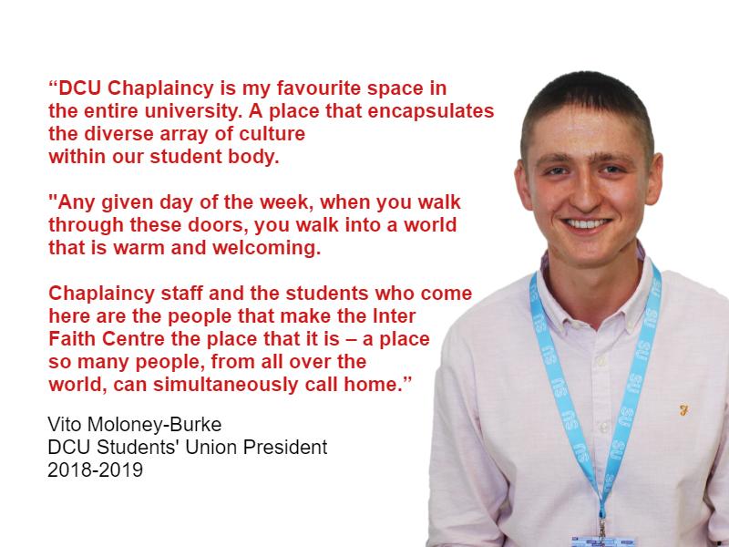 Vito Moloney-Burke, outgoing president of DCU Students' Union