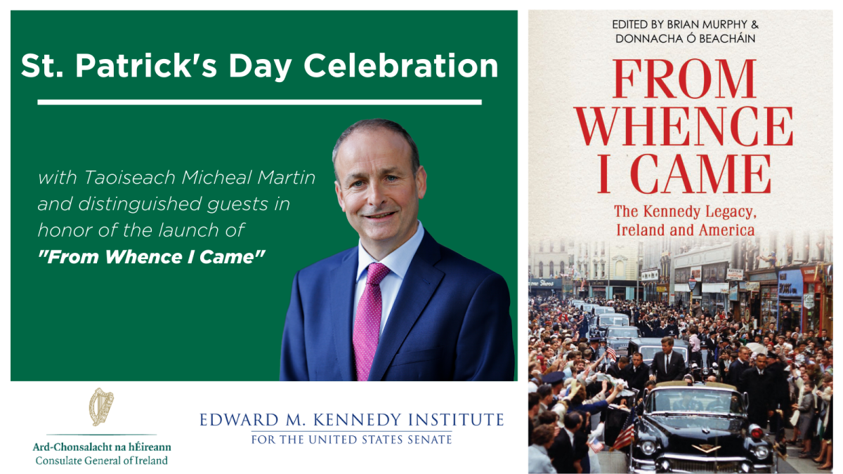 Taoiseach Micheál Martin to launch a new book offering a fresh perspective on the Kennedy legacy and politics in Ireland and the United States
