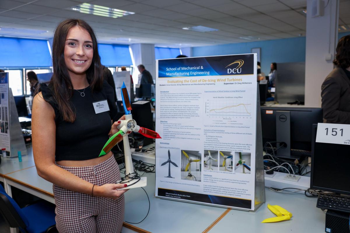 Student holds final year project