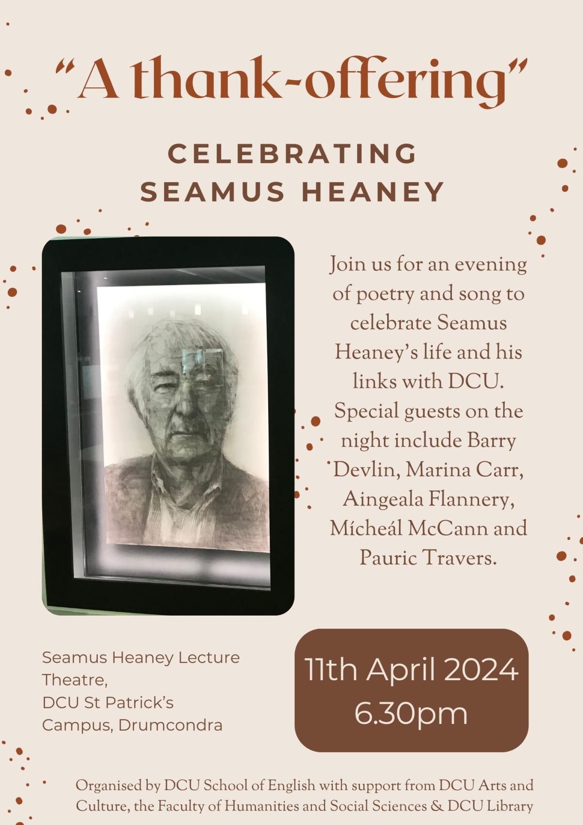 Seamus Heaney Event