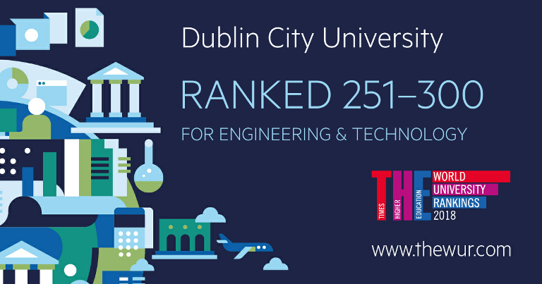 DCU ranked in top 300 universities globally for Engineering and Technology