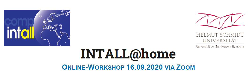 INTALL@home online workshop on Sep. 16th 2020