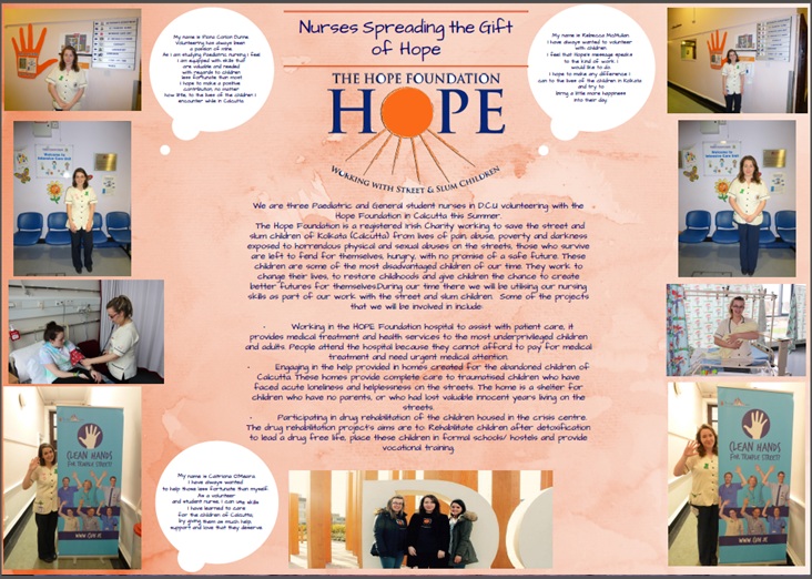 DCU President's Awards for Engagement 2015-poster: Student Nurses Spreading the Gift of Hope Student Nurses Spreading the Gift of Hope - poster
