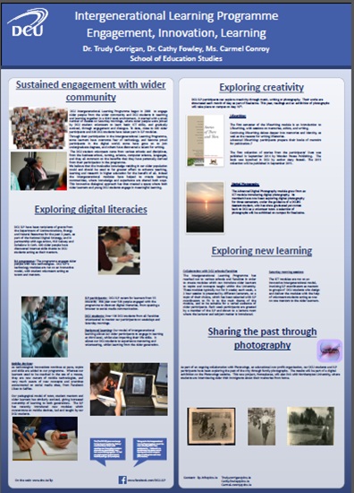 Intergenerational Learning Programme - poster DCU President's Awards for Engagement 2015-poster