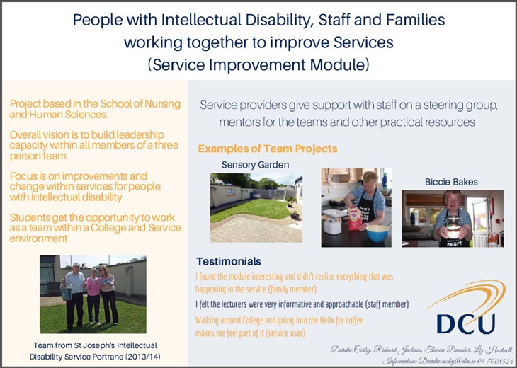 Service Improvement with Cooperative Learning- poster DCU President's Awards for Engagement 2015-poster
