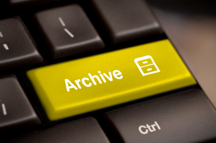 computer keyboard with archive button