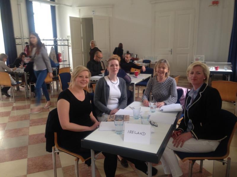 The ‘Ireland’ Team, L to R:Joanna Ozarowska (DCU in the Community), Julie O’Donnell (DCU Business School), Maria Slowey (HERC) and Danielle Montgomery (President’s Office and Civic Engagement Forum)