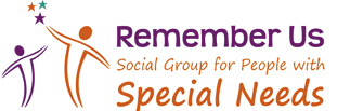 Text says: Remember us - social group for people with special needs