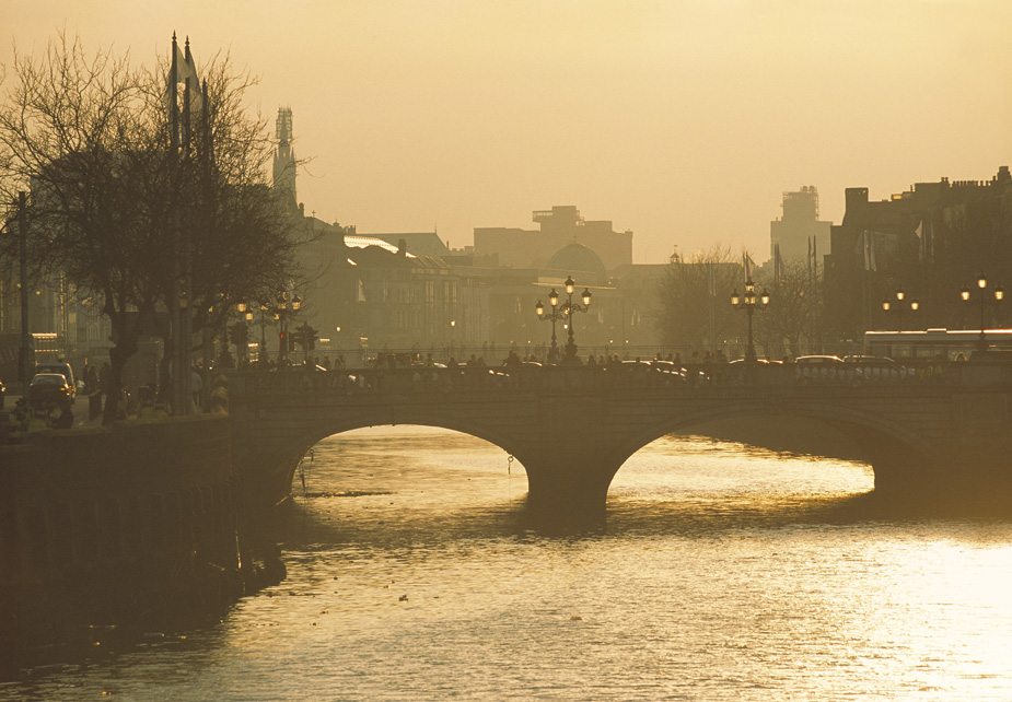 O'Connell St Bridge and River Liffey, Dublin