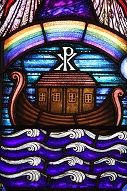 Noahs Ark Stain Glass 