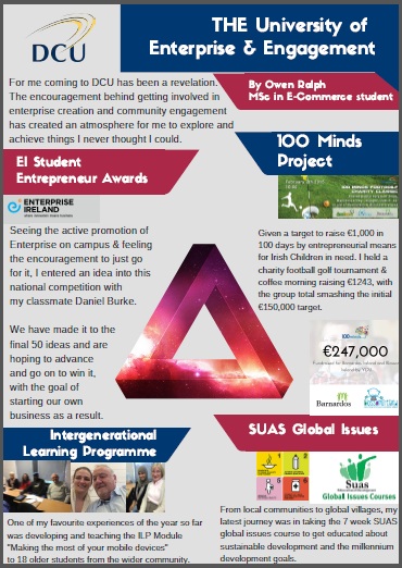 DCU President's Awards for Engagement 2015-poster