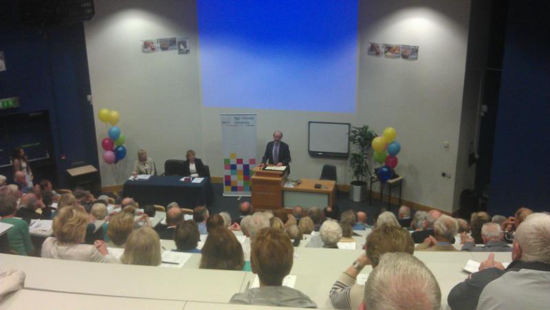 President of DCU welcoming students for Taste of DCU Event