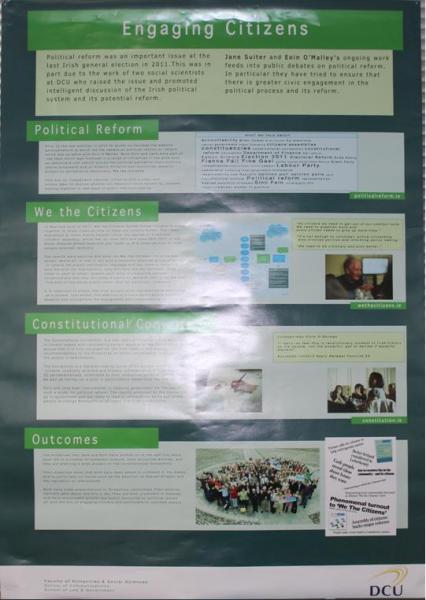 President's Award for Engagement - 2013, Poster Engaging Citizens