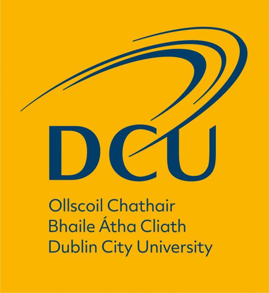 Yellow DCU logo Logo