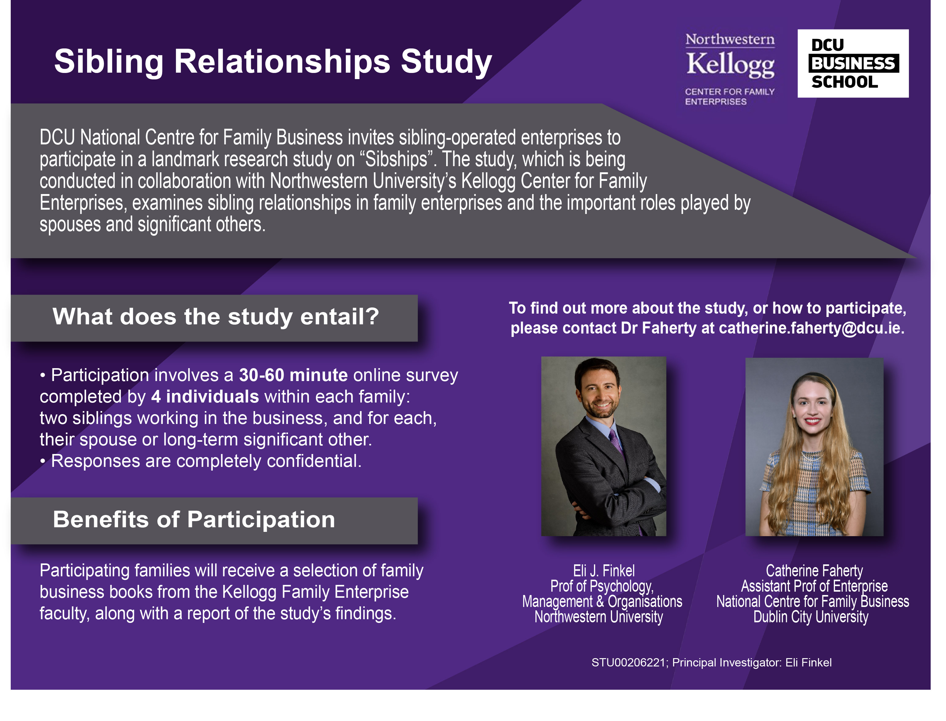 Sibling study advert