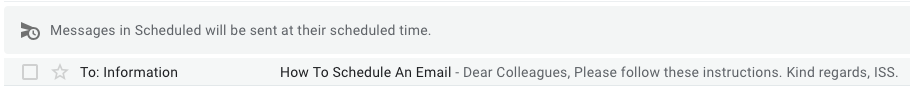 gmail scheduling