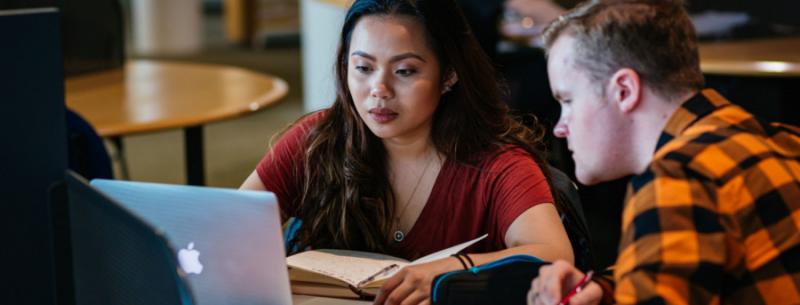 Students at laptop