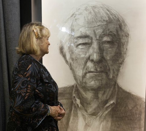 Marie Heaney at the opening of the Seamus Heaney Lecture Theatre, DCU St Patrick's, November 2018