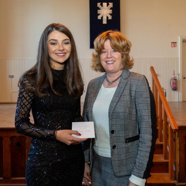 Irish 1st prize winner Emma Horan O'Neill with Geraldine O'Connor