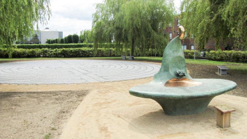 DCU Labyrinth, facing east