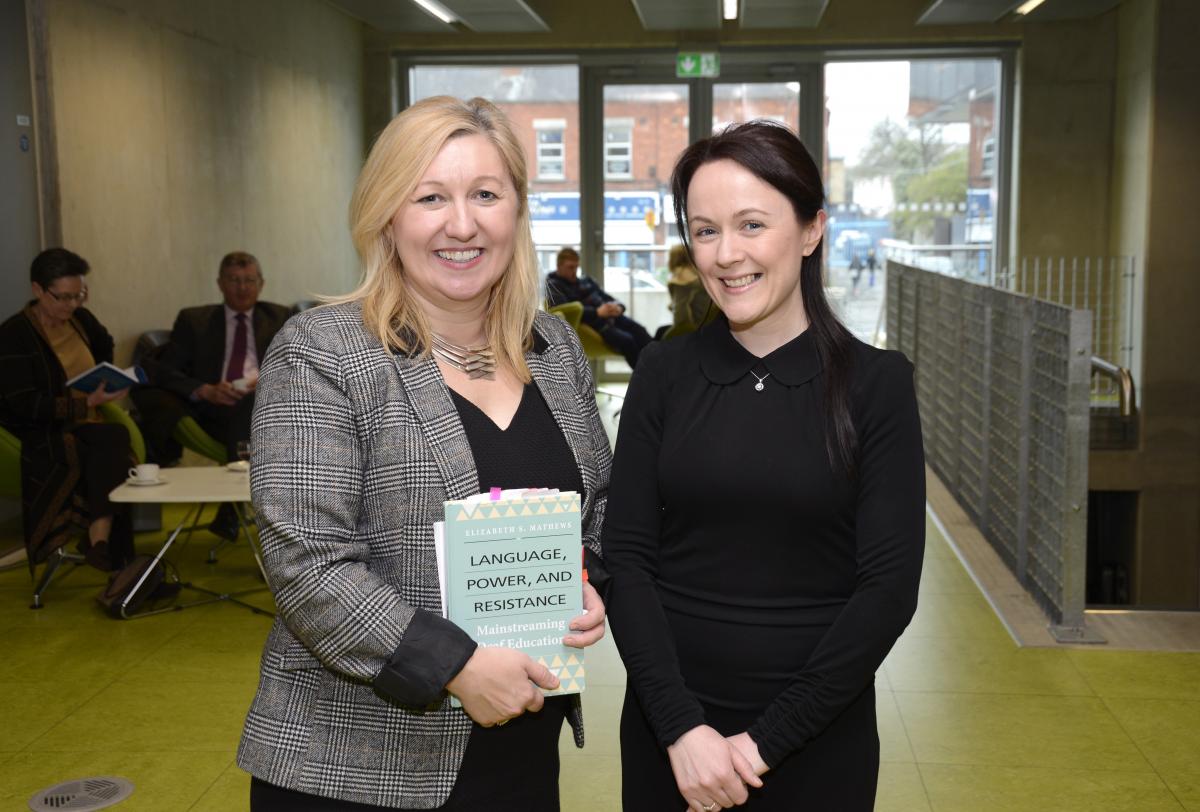 Dr. Elizabeth Mathews and Prof. Lorraine Leeson