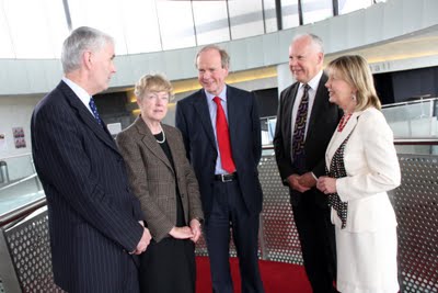 Professor Richard O'Kennedy, Vice-President for Learning Innovation, DCU, Dr Mary Canning, Deputy Chair, HEA, Professor Peter Scott, Institute of Education, London, Professor Mike Grenfell, Head of School of Education, TCD, Professor Maria Slowey, Director, Higher Education Research and Development, DCU