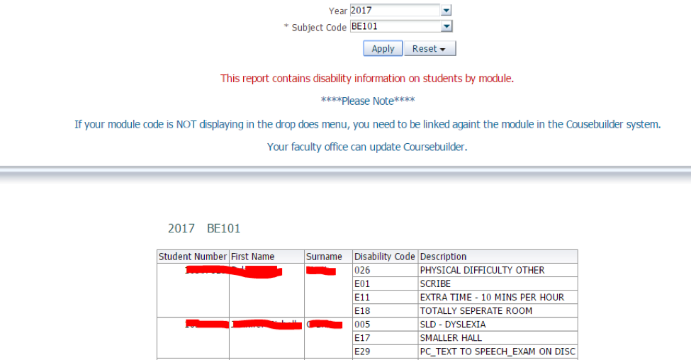 Main report (identity removed)