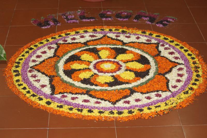 Rangoli welcome