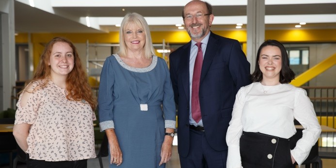 Minister Mary Mitchell O'Connor presented DCU with a REACT Award 
