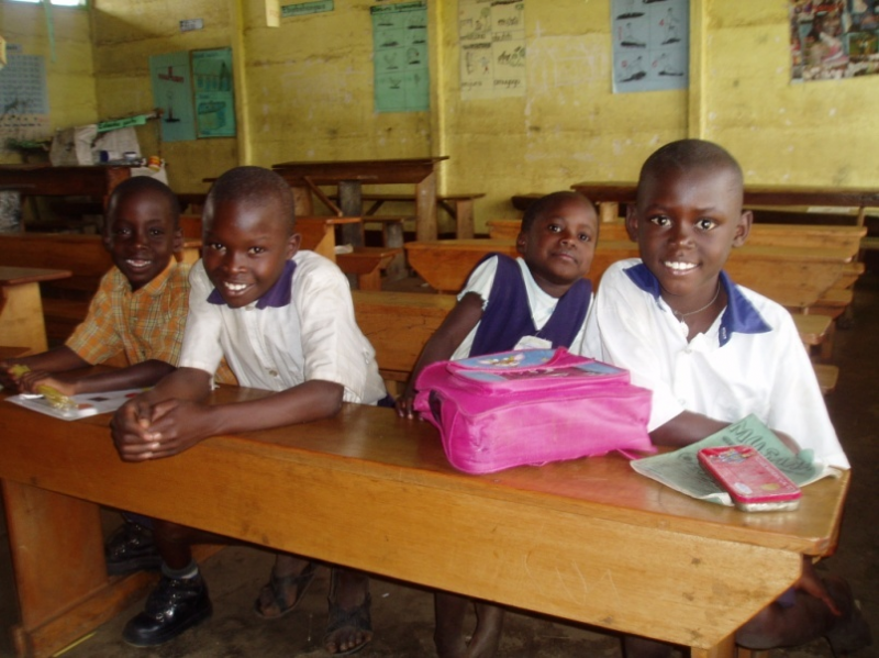 Primary students at the Demonstration School, Fort Portal, Uganda (2012)