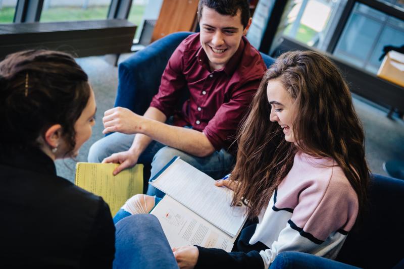 students image of students studying together