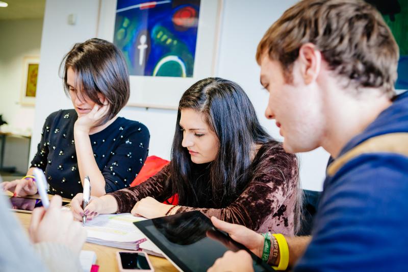 Exam Success students studying together