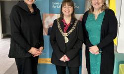 Lord Mayor of Dublin with Claire Bohan and Christine O'Kelly 