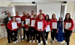 Boxing Clever 2023 participants with Najwa Achour, DCU in the Community