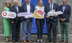 From left: Liz Roche, Head of the the Vodafone Ireland Foundation; Joe Quinsey, CEO, DCU Educational Trust; Amanda Nelson, CEO, Vodafone Ireland; Prof Daire Keogh, President of DCU; Prof James O’Higgins Norman, Director of DCU Anti-Bullying Centre.
