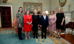 DCU Physicists attend “Women In The Sciences” reception hosted by President and Sabina Higgins  