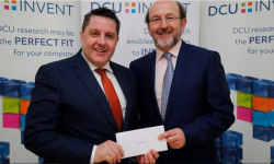 Prof James O'Higgins Norman receives DCU Invent Award presented by President Brian MacCraith