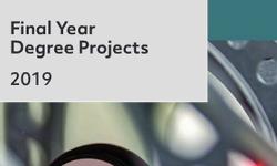 School of Physical Sciences Final Year Degree Projects Booklet 2019