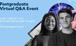 An image advertising the Postgraduate Virtual Q&A event