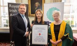 Olivia Keogh, winner of the Hamilton Prize for mathematics