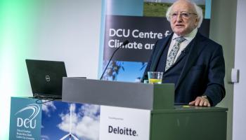 President Higgins addresses Ireland’s response to climate change at DCU’s Centre for Climate & Society inaugural conference