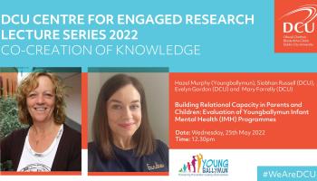 Graphic for the DCU CER event on Wednesday, 25th May