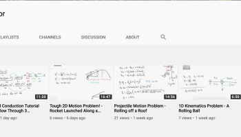 Dr. Rob O'Connor YouTube physics tutorial videos 