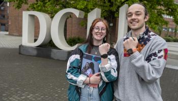 An image illustrating the 2023 FLOURISH micro-credential featuring two students