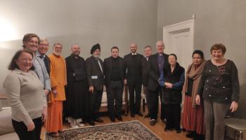 Philip McDonagh speaks at the National Bahá'í Centre, Ireland on World Religion Day