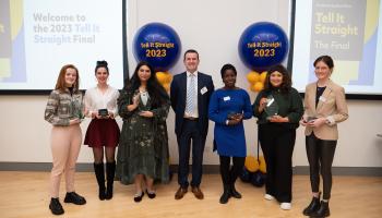 Shows the winners from the Tell It Straight 2023 Final