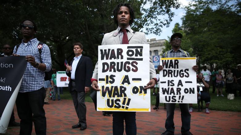 Anti-War on Drugs protest